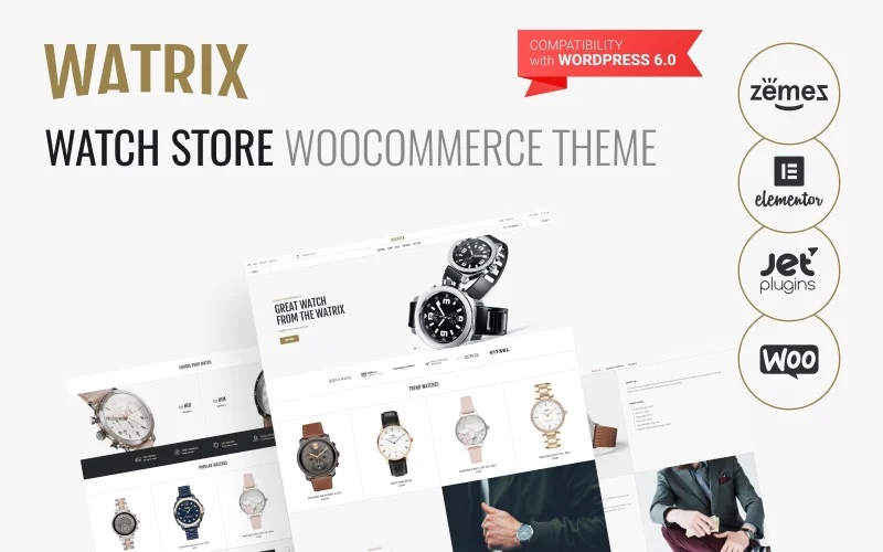 Watrix-基于WooCommerce手表配件商城主题