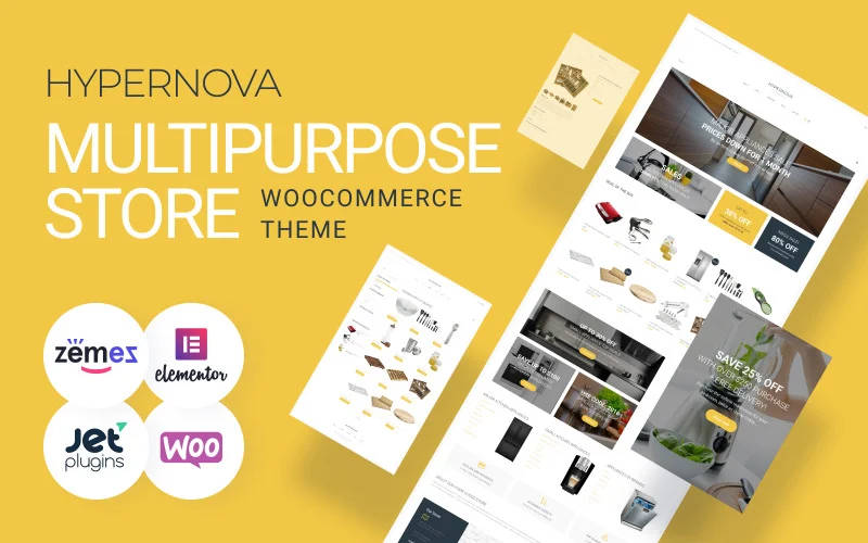 Hypernova - 基于WooCommerce的多功能极简商店网站主题