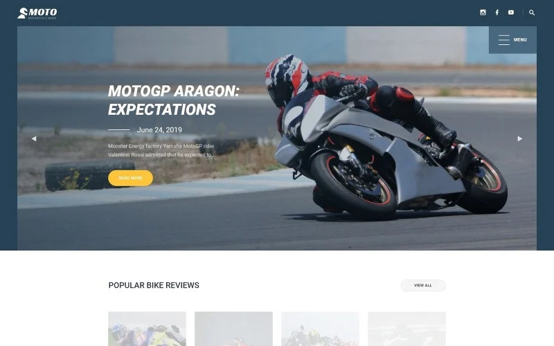 MOTO - 摩托车资讯网站模板