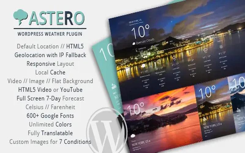 Astero Weather Plugin – 实时天气展示插件