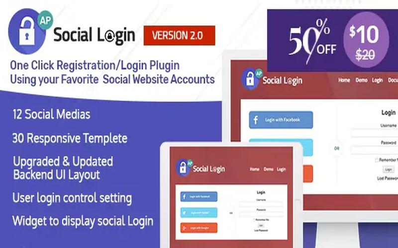 AccessPress Social Login – WP第三方社交登录插件