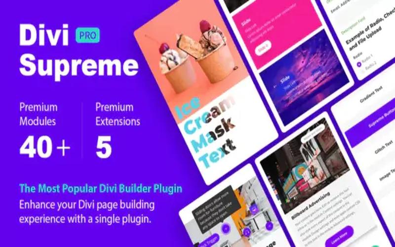 Divi Supreme Pro – Divi 增强模块与交互扩展插件