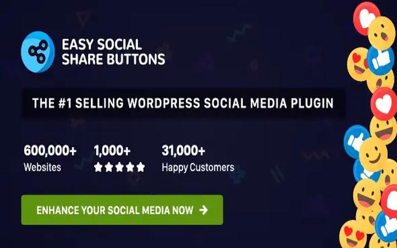 Easy Social Share Buttons – WordPress 社交分享增强插件