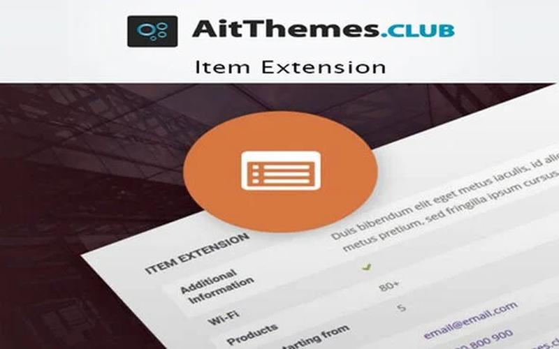 AIT Item Extension – WordPress 项目展示插件