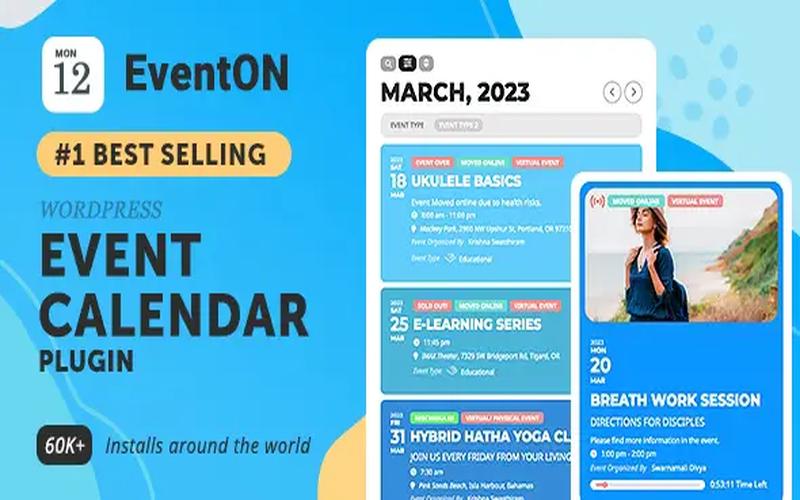 EventON – WordPress 虚拟活动日历插件