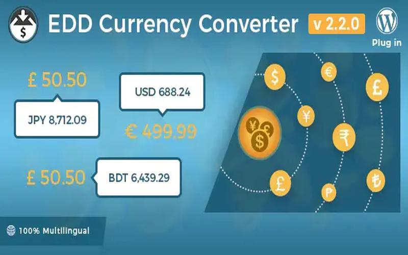Easy Digital Downloads Currency Converter – 多币种价格显示插件