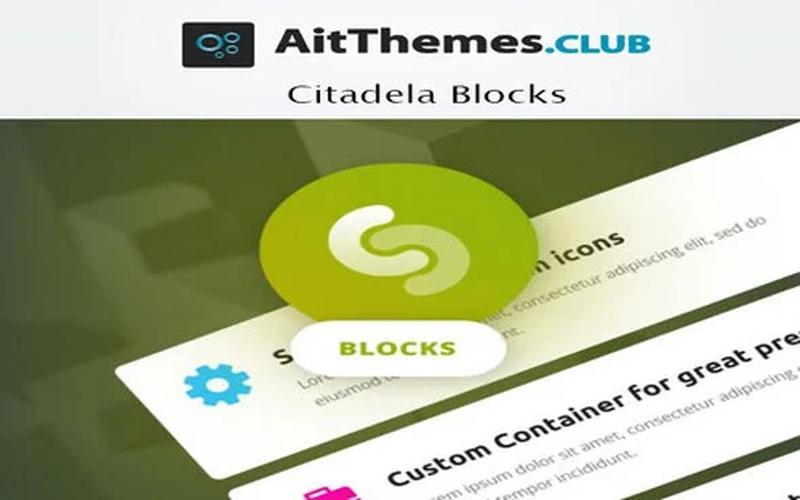 AIT Citadela Blocks – WordPress 页面构建插件
