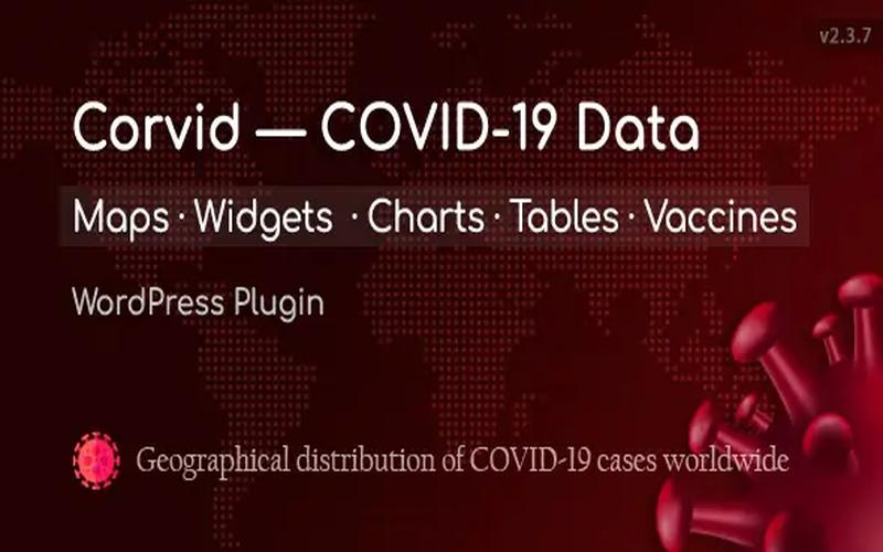 COVID-19 Coronavirus Live Map & Widgets – 实时疫情地图与数据展示插件