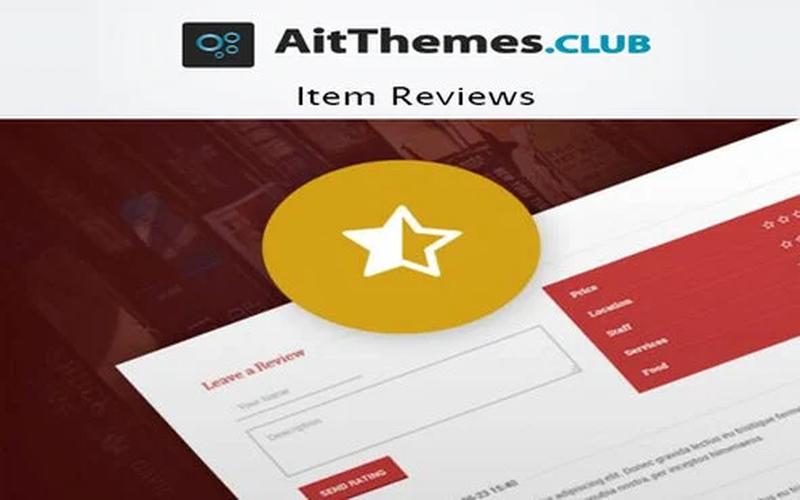 AIT Item Reviews – WordPress 评分与评论插件