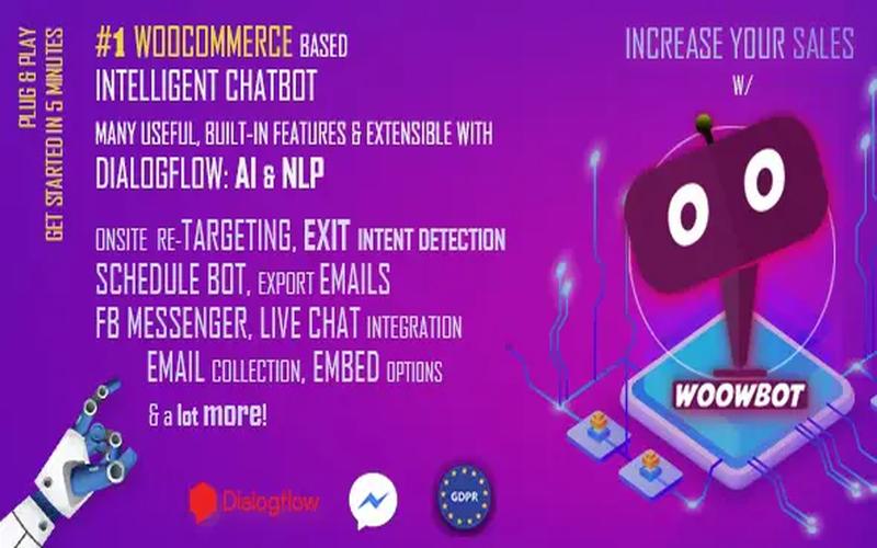 ChatBot for WooCommerce – WoowBot 智能客服与购物车挽回插件