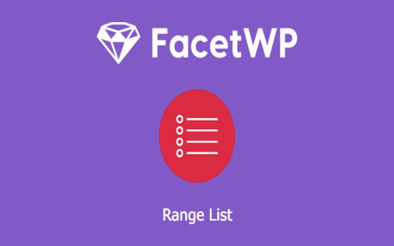 FacetWP – Range List 范围筛选增强插件