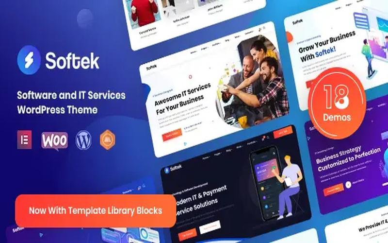 Softek – 软件开发与IT解决方案企业主题