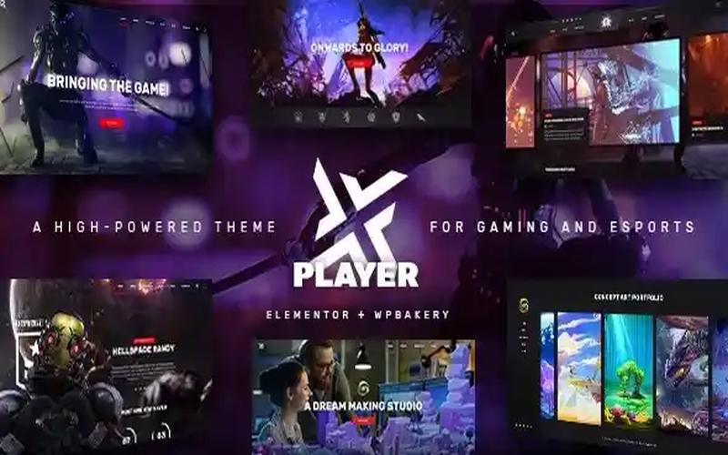 PlayerX – 电竞战队与游戏工作室展示主题