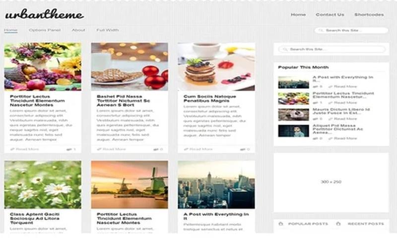 Urban – 网格杂志与图文浏览 WordPress 主题