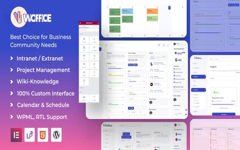 Woffice – 企业内网与团队项目协作主题