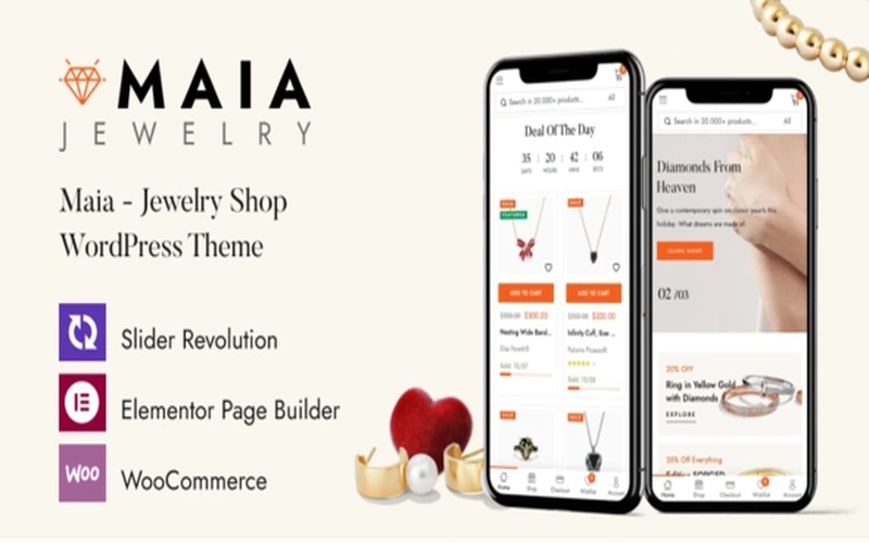 Maia – 珠宝饰品与设计品牌购物商城主题