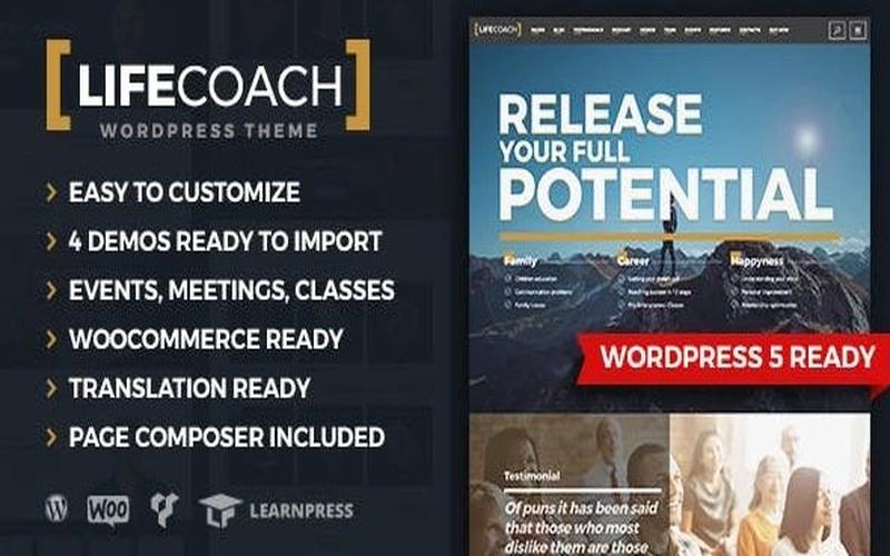 Life Coach – 生活教练/商业教练官网与预约咨询网站主题