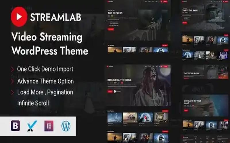 Streamlab – 影片剧集与流媒体展示主题
