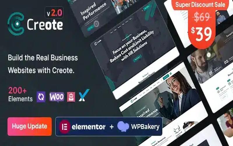 Creote – 企业与咨询业务 WordPress 主题
