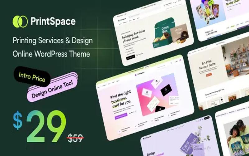 PrintSpace – 印刷服务与在线定制商城主题