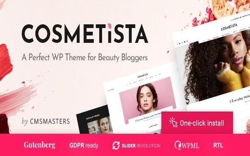 Cosmetista – 美妆评测与彩妆内容展示主题