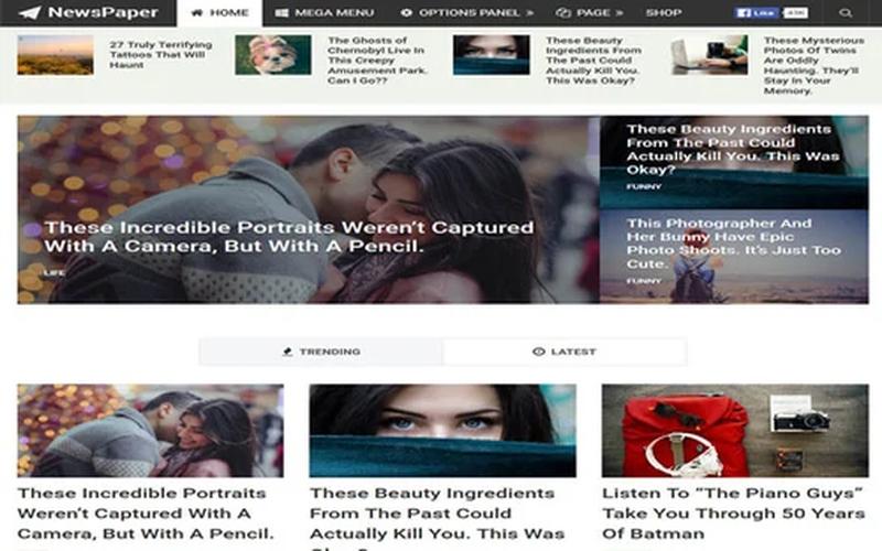 Newspaper – 内容推荐与知识阅读杂志 WordPress 主题