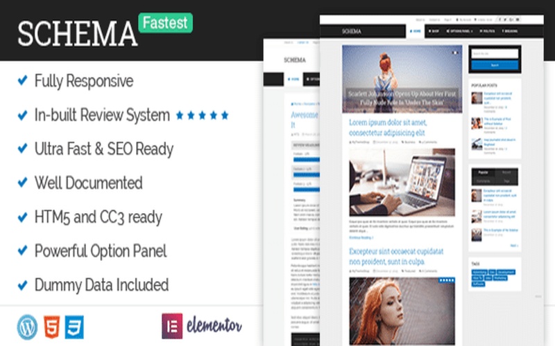 Schema – 结构化数据与内容评测 WordPress 主题