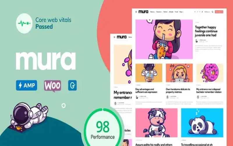 Mura – 内容创作者与个人博客展示主题