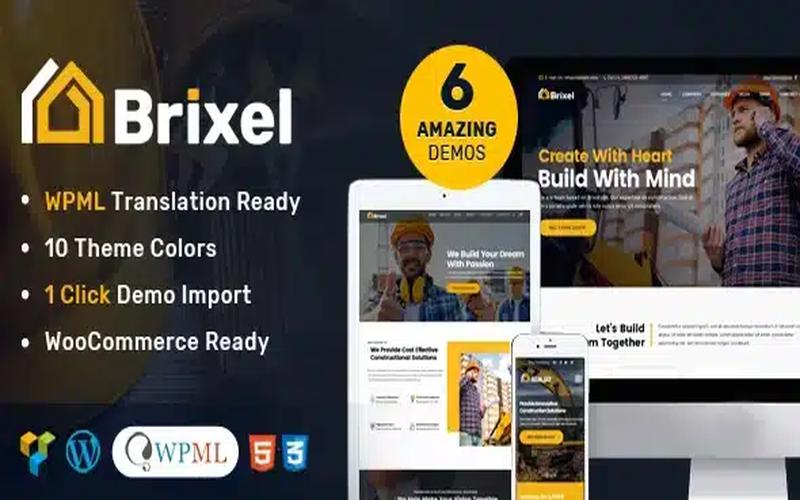 Brixel – 建筑行业WordPress 主题