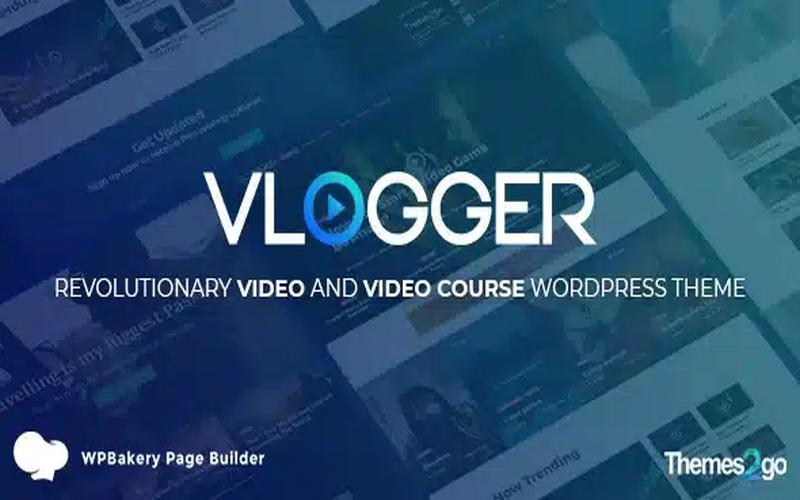 Vlogger – 视频教程与创作者内容展示主题