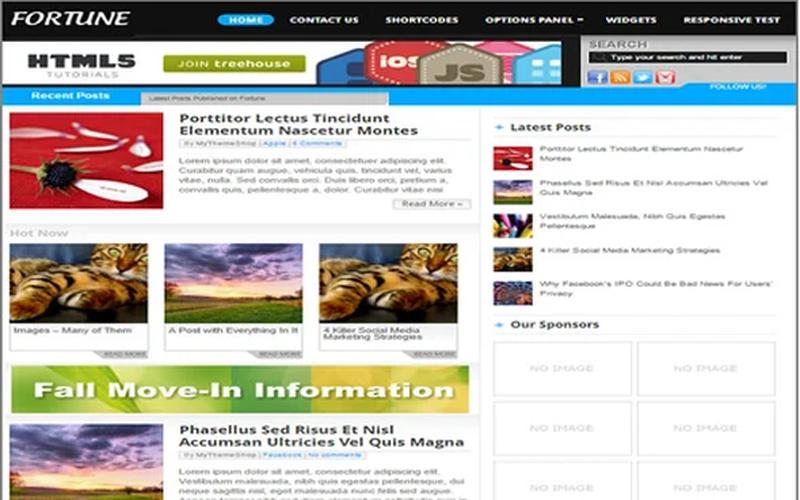 Fortune – 内容博客与广告展示 WordPress 主题