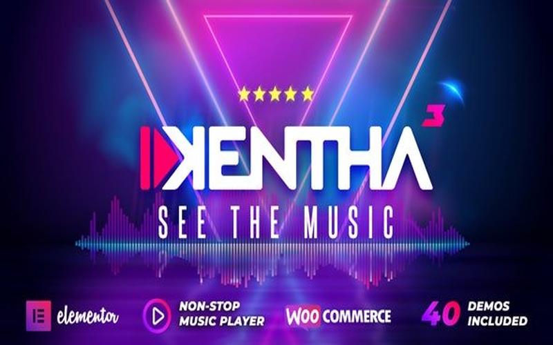 Kentha – 音乐播放与艺人演出展示主题