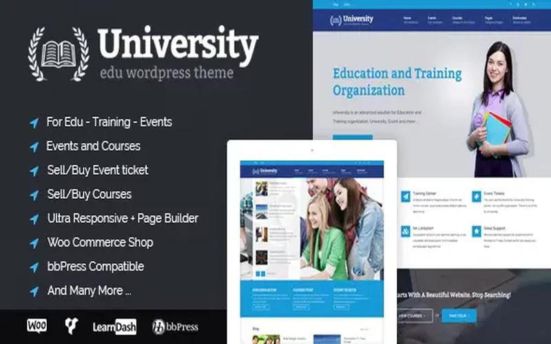 University – 学校课程与教育活动展示主题