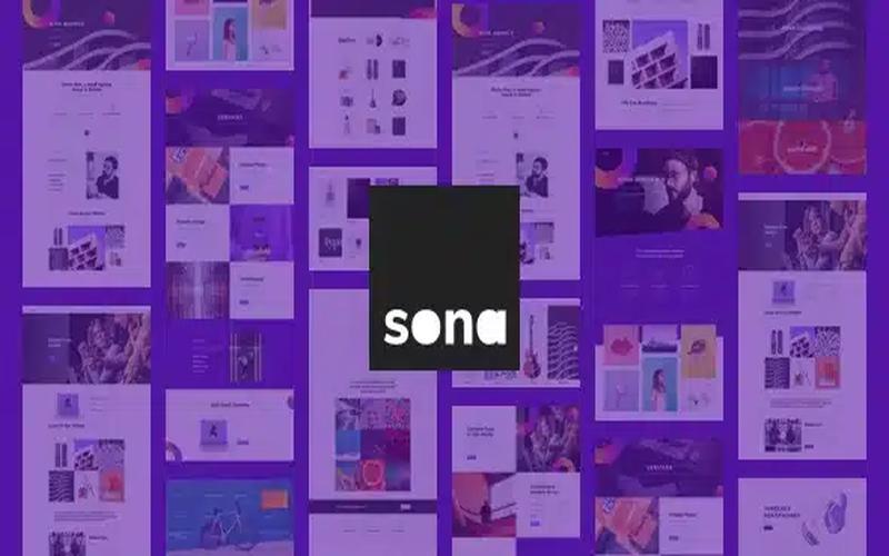 Sona – 数字营销与创意作品集展示主题