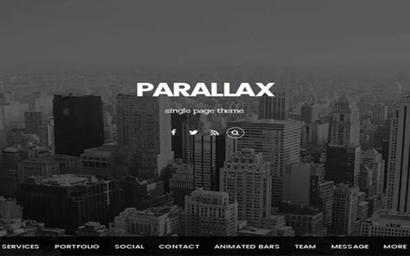 Parallax – 视差单页与创意服务展示主题
