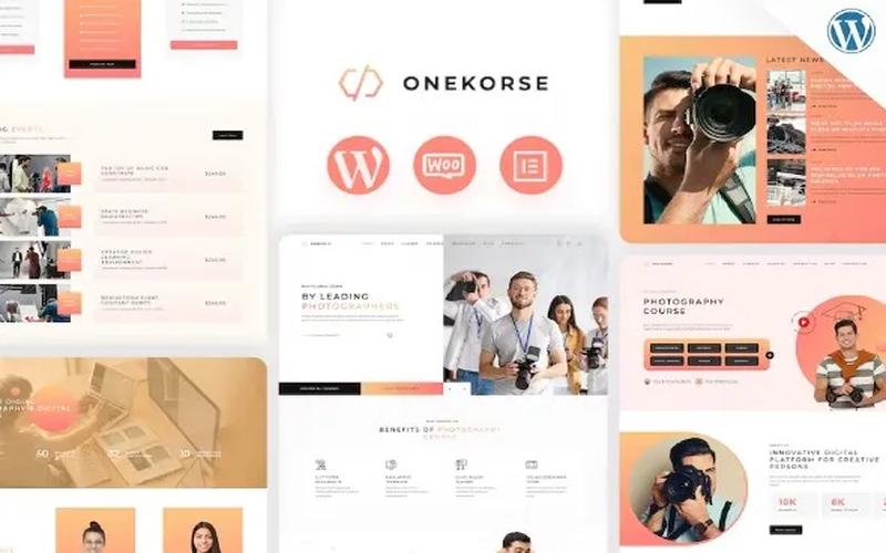 Onekorse – 在线课程与教育培训学习管理主题