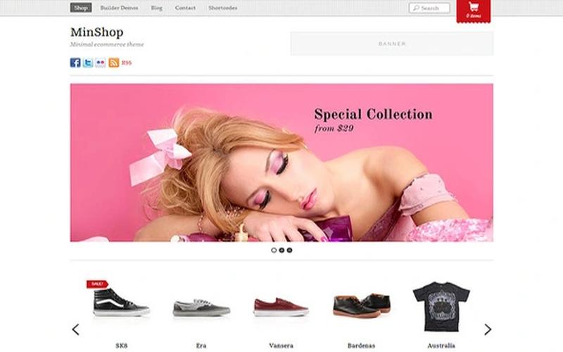 Minshop – 简洁商品陈列与小型零售商城主题