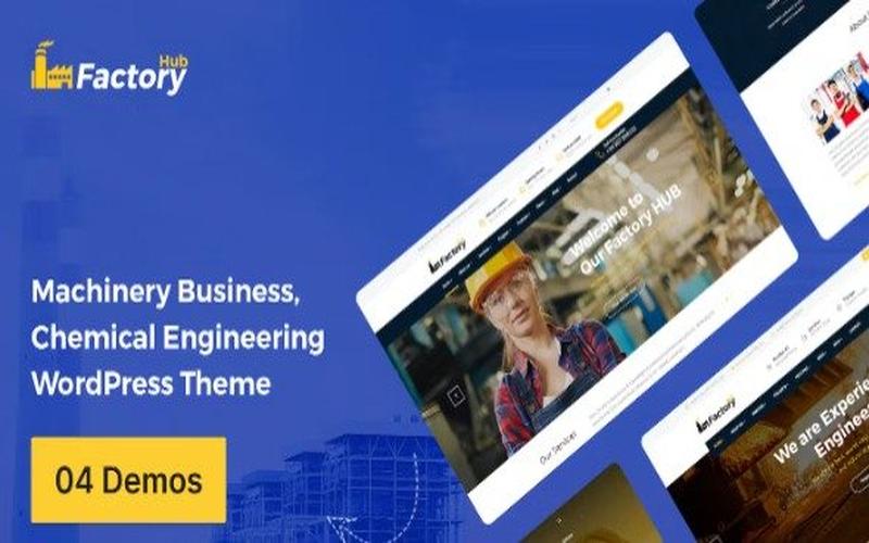 Factory HUB – 工厂制造与工业企业展示主题