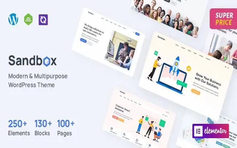 Sandbox – 企业品牌与创意作品展示主题