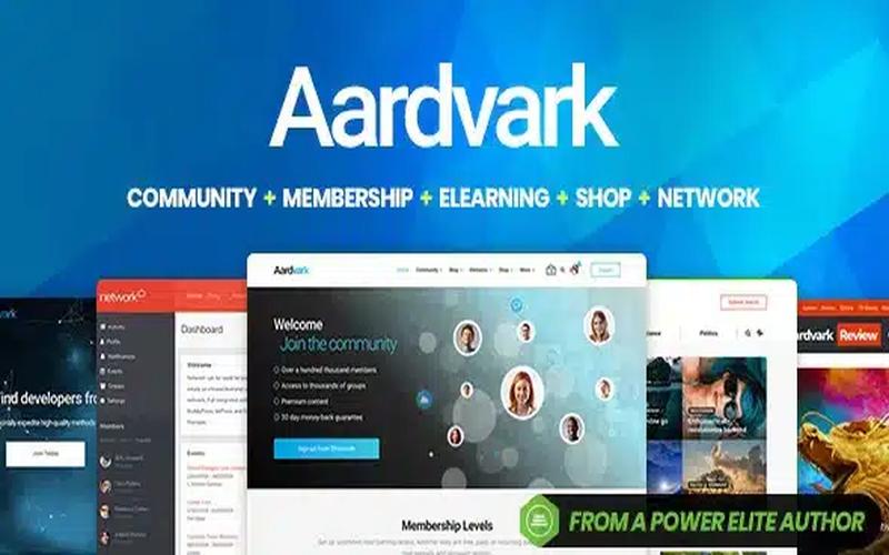 Aardvark – 社区与会员制 BuddyPress WordPress 主题