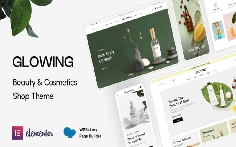 Glowing – 美妆护肤与化妆品品牌商城主题