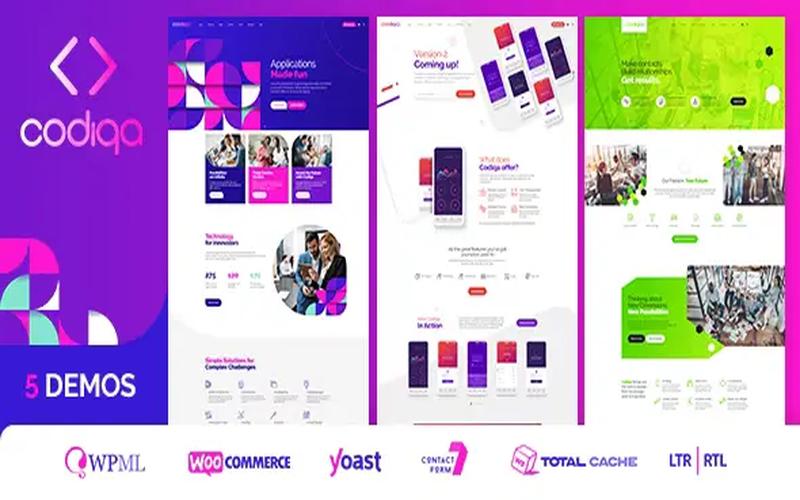 Codiqa – 软件、应用与数字产品 WordPress 主题