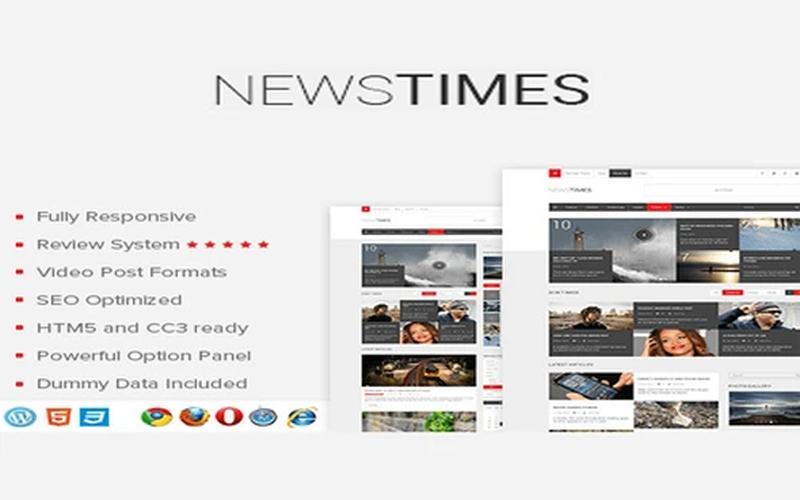 NewsTimes – 新闻资讯与产品评测 WordPress 主题