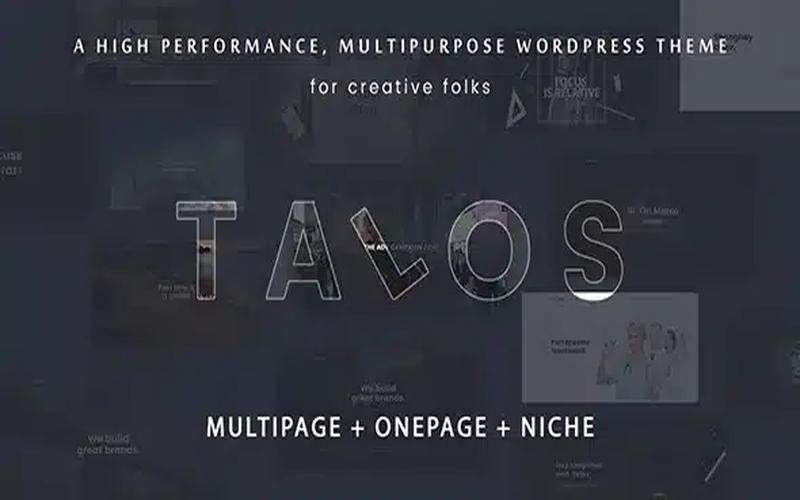 Talos – 创意机构与个人作品集展示主题