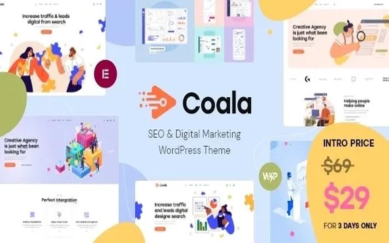 Coala – SEO服务与数字营销机构展示主题