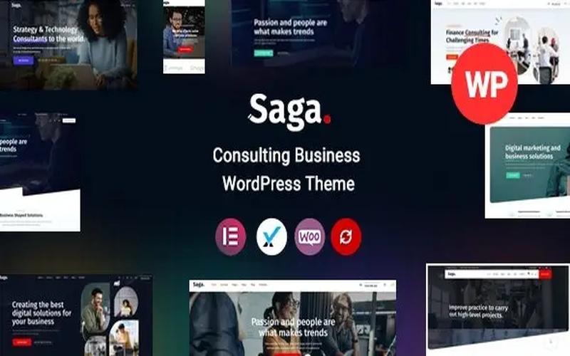 Saga – 企业管理咨询与专业服务展示主题