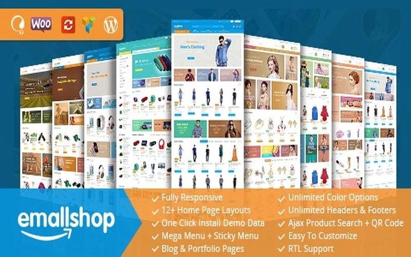 EmallShop – 服装家居与多品类商城主题