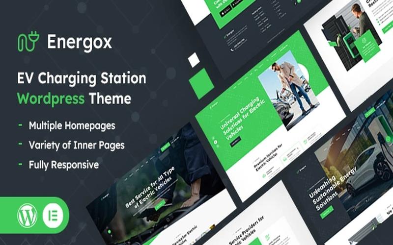 Energox – 充电站与新能源汽车服务展示主题