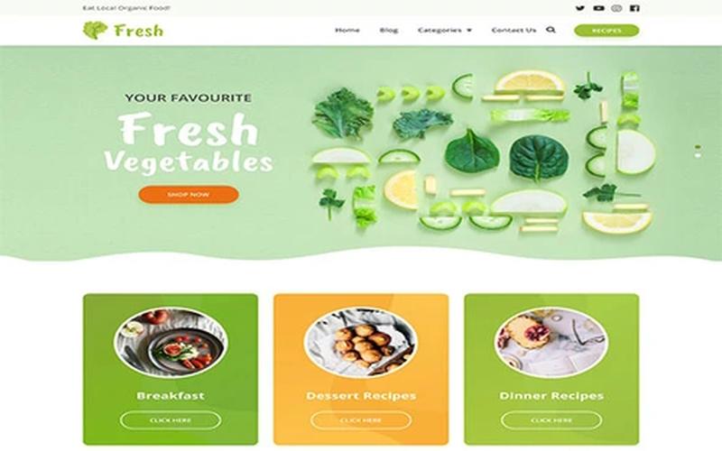 Fresh – 美食食谱与生活图文 WordPress 主题