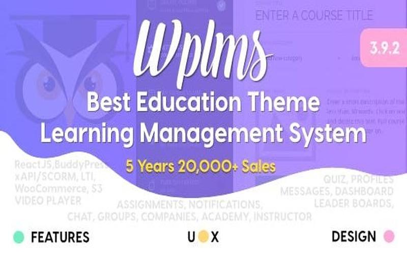 WPLMS – 在线教学与学员课程管理主题